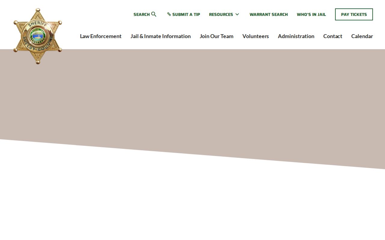 Shelby County bench warrant court directory for General Sessions and Criminal Court