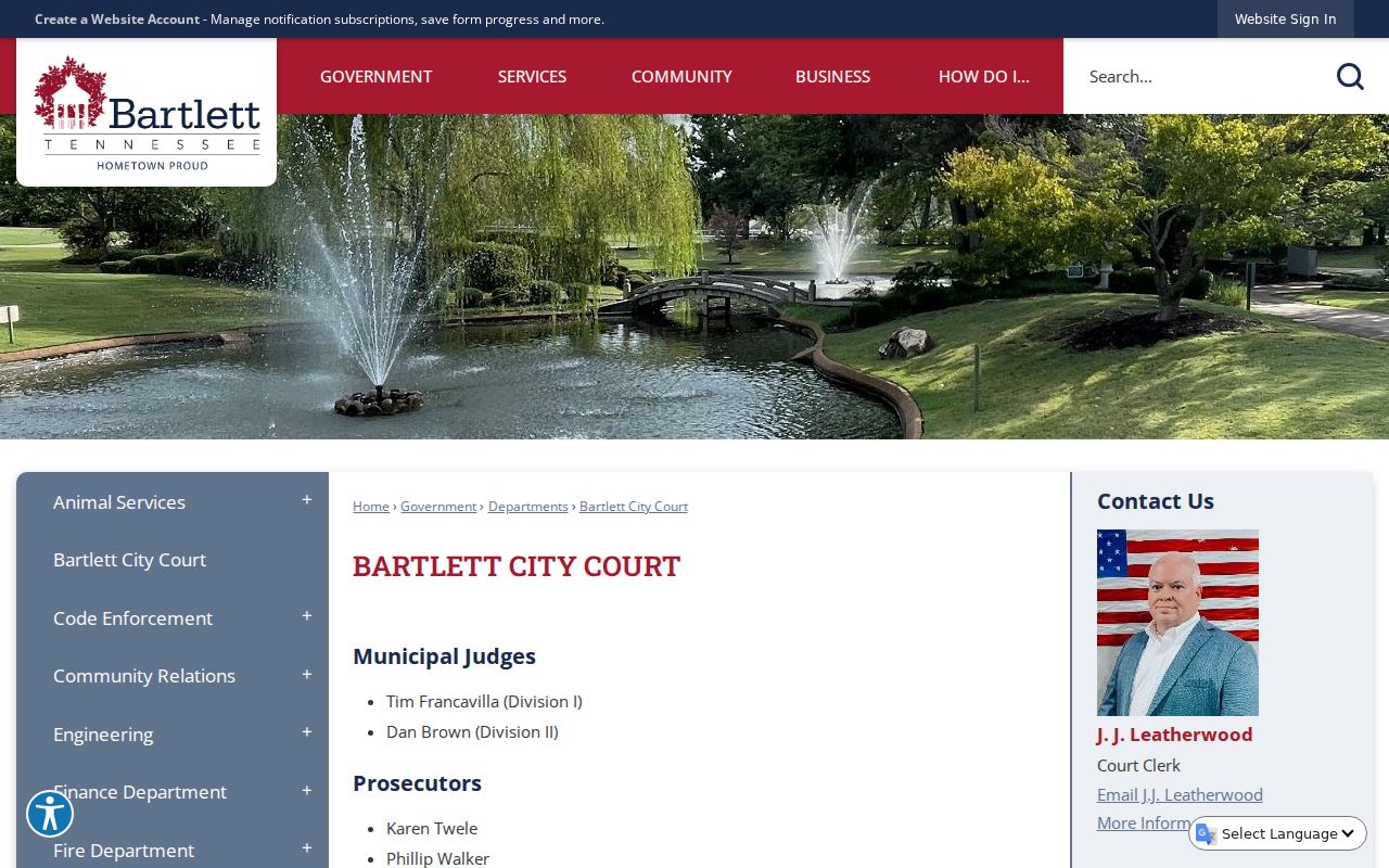 Shelby County Bartlett warrant court session and local citation lookup guidance